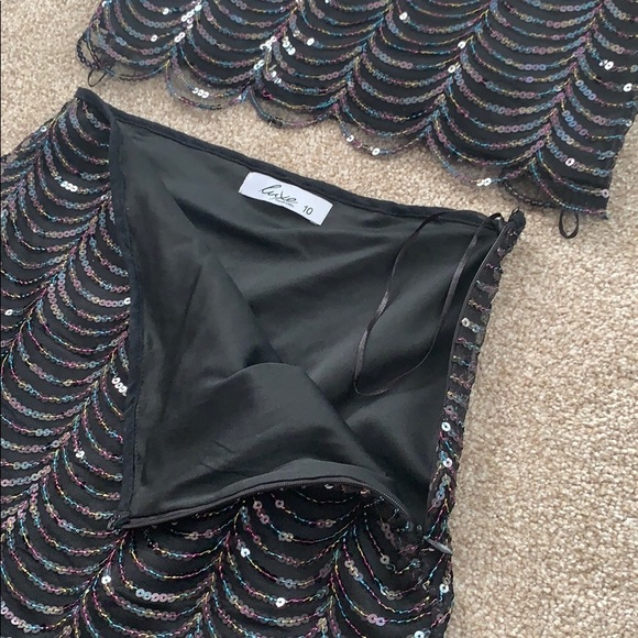 Sequin 2 piece skirt set - Picture 3 of 6